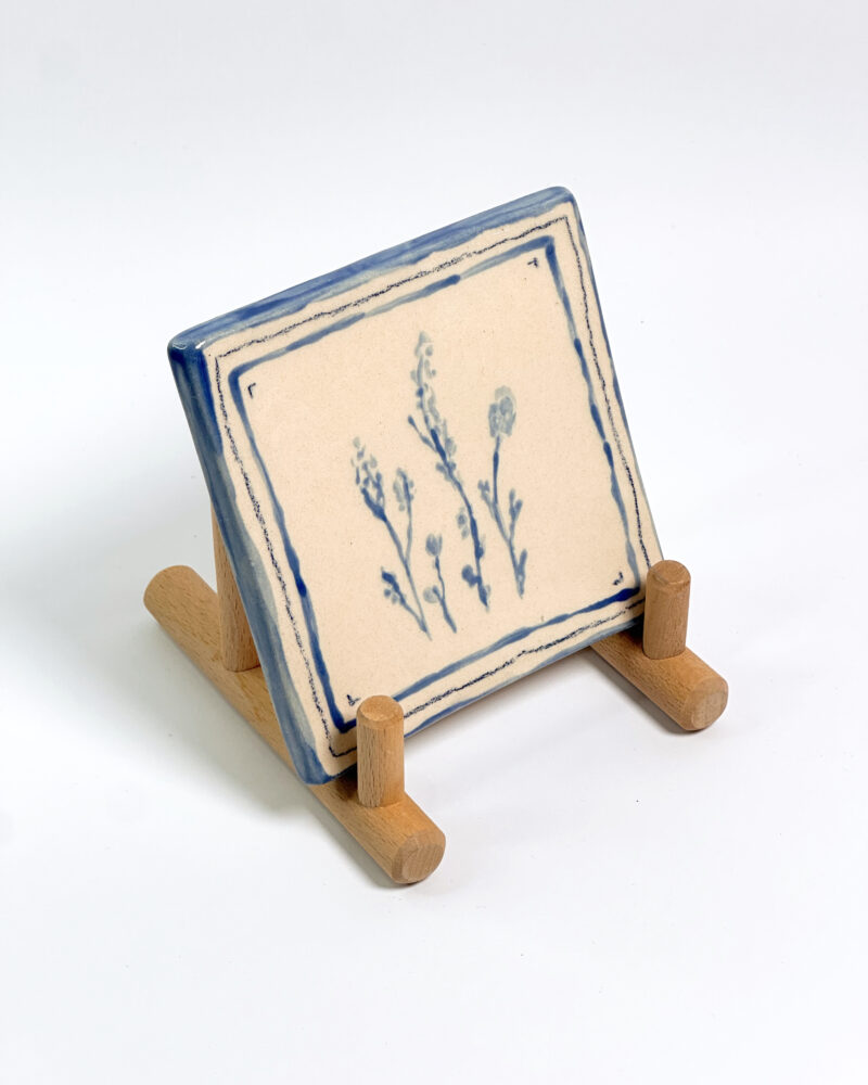 Azulejo/posavasos flores 1