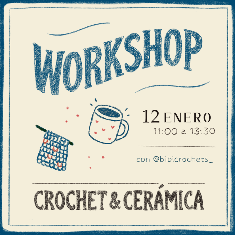 Workshop · Crochet + Pinta cerámica