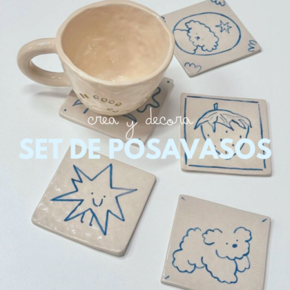 Crea tu set de posavasos · sáb 21 febrero