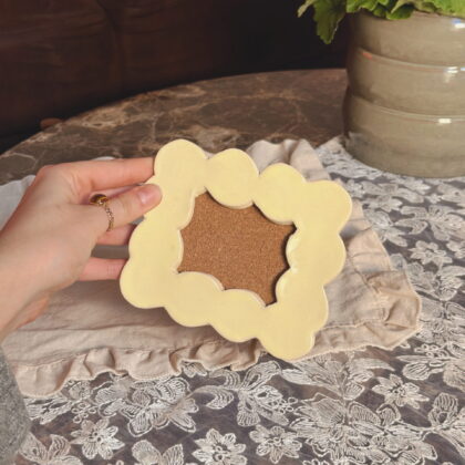 yellow bubble photo frame