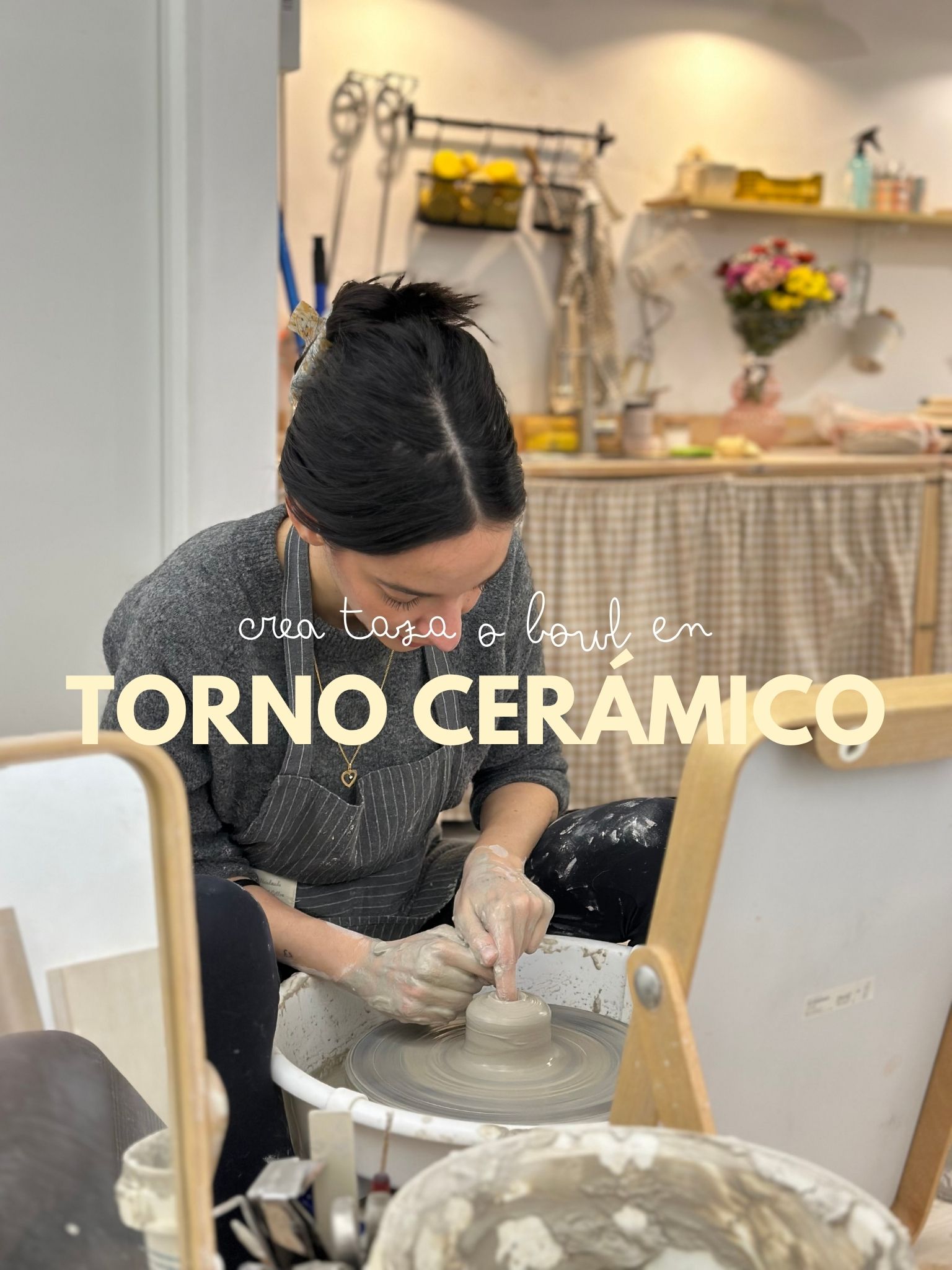 Taza o bowl en torno cerámico · dom 21 junio